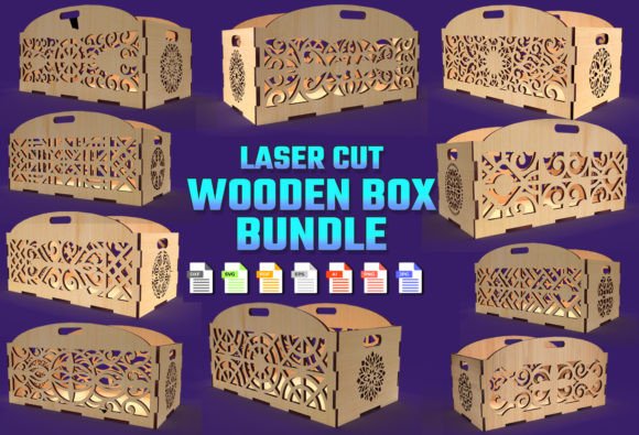 Download Decorative Box Laser Cut Wooden Tray 03 - Wooden Collection