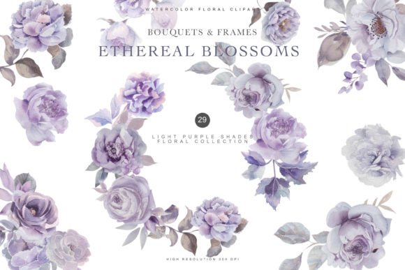 Download Light Purple Flowers Clipart Collection - Purple flowers Collection
